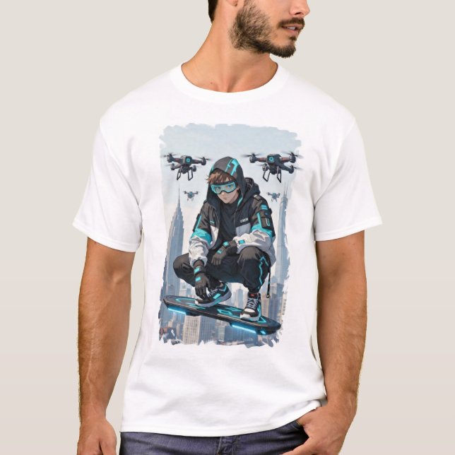 Drone Rider T Shirt (Framsida)