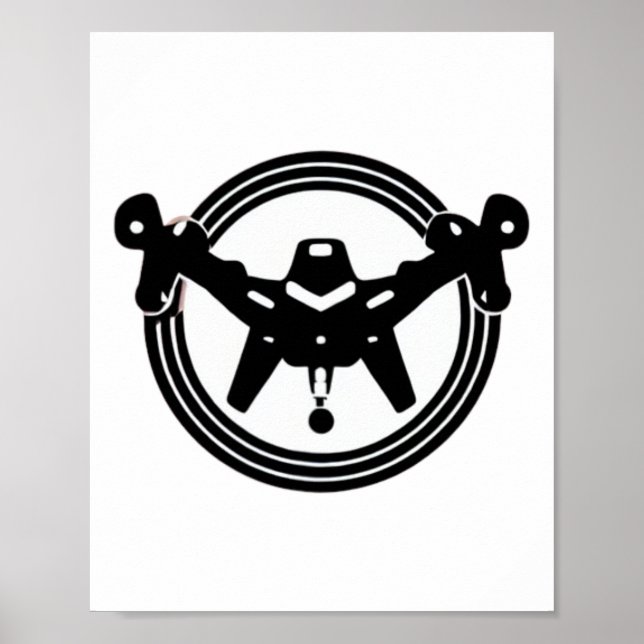 Drone Svärm Uav Rpv Team Pilot Konst Ukraina Patch Poster (Framsidan)