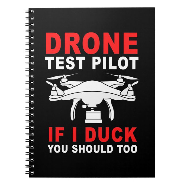 Drone Test Pilot Anteckningsbok (Framsidan)