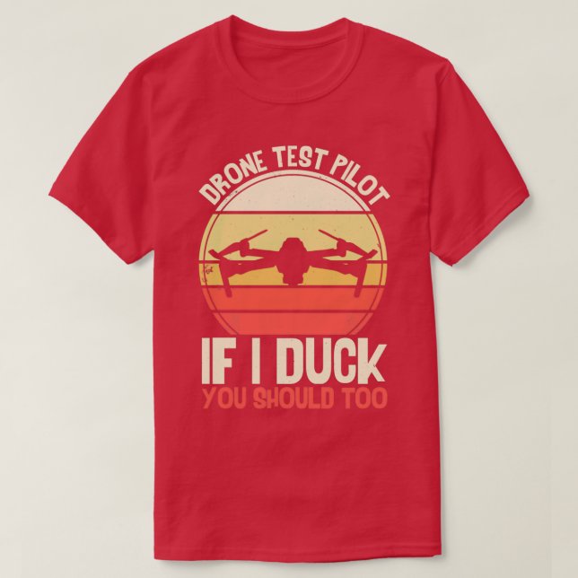 Drone Test Pilot Funny Drone T Shirt (Design framsida)