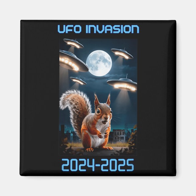 Drone Ufo Alien Invasion Uap New Jersey  Magnet (Framsidan)