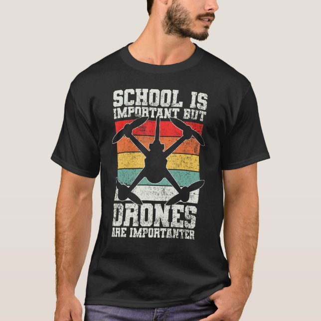 Drones Drone Pilot Drone Tävla T Shirt (Framsida)