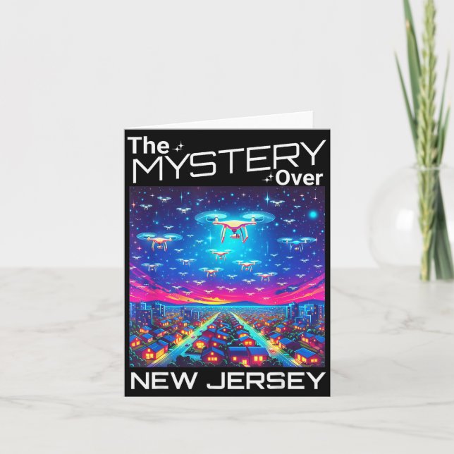 Drones New Jersey The Mystery Over New Jersey Funn Kort (Framsida)