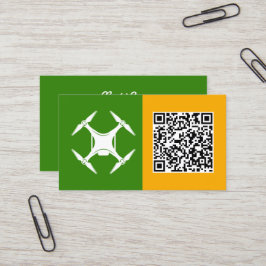 Drones Pilot Anpassningsbar QR Visitkort