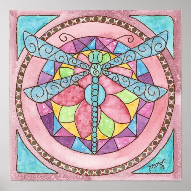 Dronfly av rostat glas poster (Framsidan)