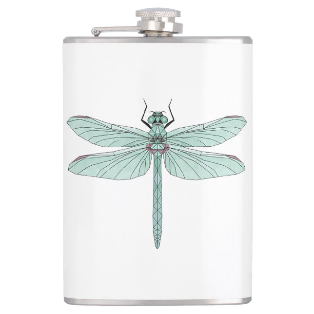 Dronfly insekt Vinyl Wrapped Flask Fickplunta (Framsidan)