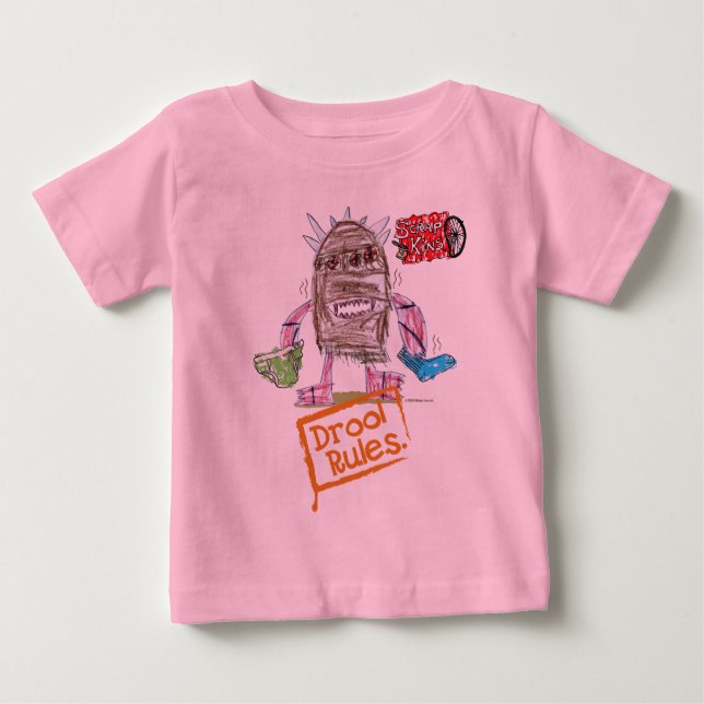 Drool Regler Skräck Kins Organic Tee (Framsida)