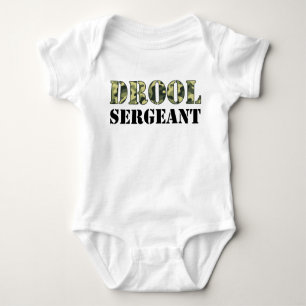 Drool sergeant Camo Army Baby T Shirt