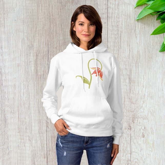 Drooping Flower Womens Hoodie T Shirt (Skapare uppladdad)