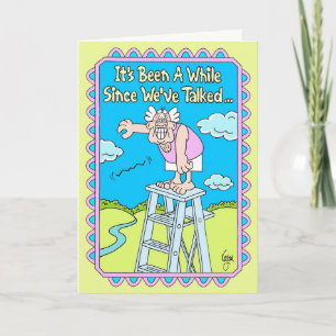 DROP A LINE Birday Card Kort