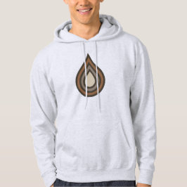 Drop Layered Artwork Mäns Hoodie Tröja