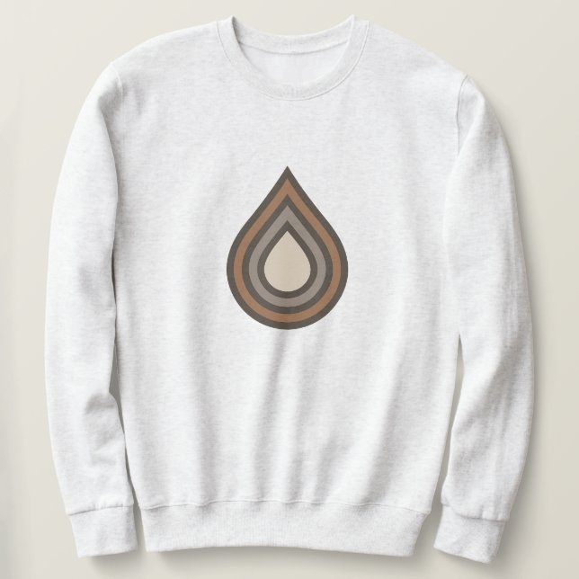 Drop Layered Artwork Men's Sweatshirt (Design framsida)