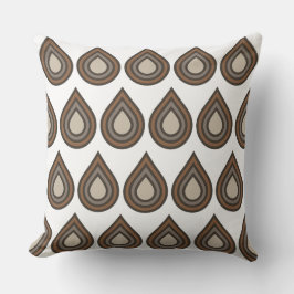 Drop Layered Artwork Throw Pillow Kudde