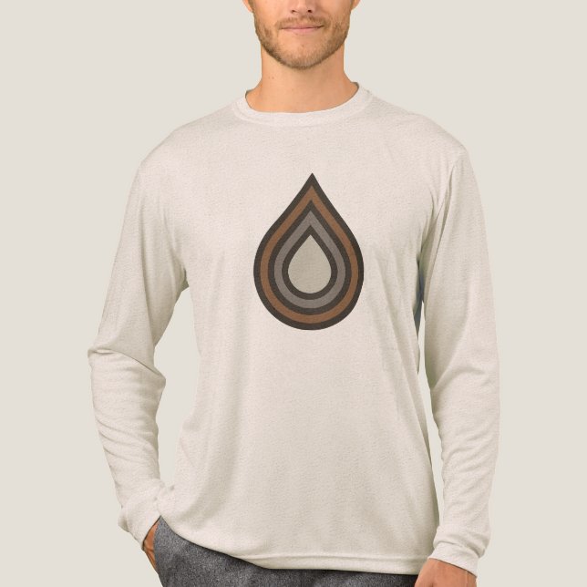 Drop Layered Artwork Tri-blend Shirt T (Framsida)