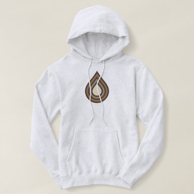 Drop Layered Artwork Women's Hooded Sweatshirt T Shirt (Design framsida)