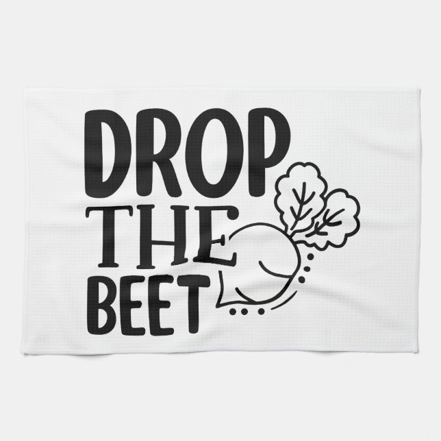 Drop the beet kökshandduk (Horisontell)