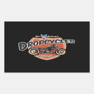 Dropcycles Rektangulärt Klistermärke