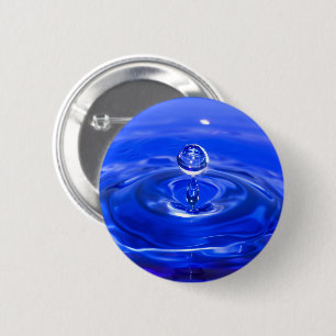 Droplet coola Blue Vatten Knapp