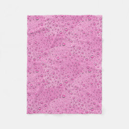 droplet shock rosa vatten fleecefilt