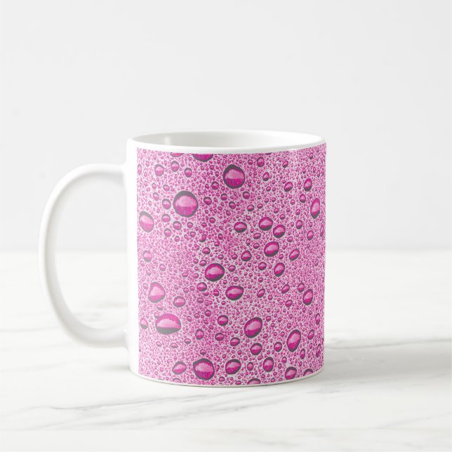 droplet shock rosa vatten kaffemugg (Vänster)