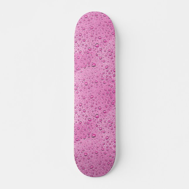 droplet shock rosa vatten mini skateboard bräda 18,5 cm (Framsida)