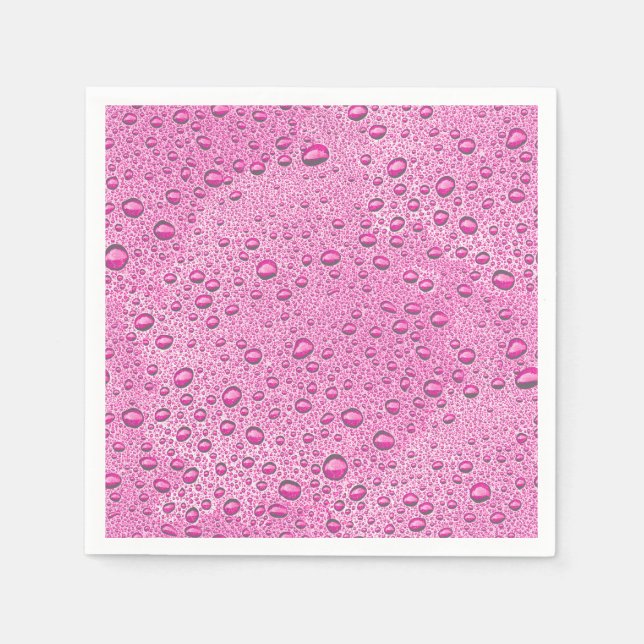 droplet shock rosa vatten pappersservett (Framsidan)