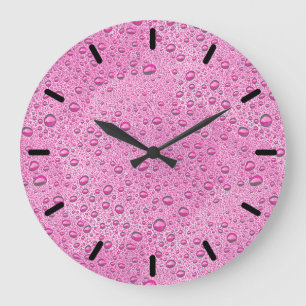droplet shock rosa vatten stor klocka
