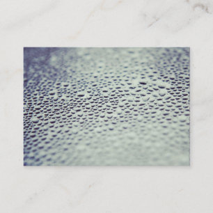 Droplet vatten på glas 01 visitkort