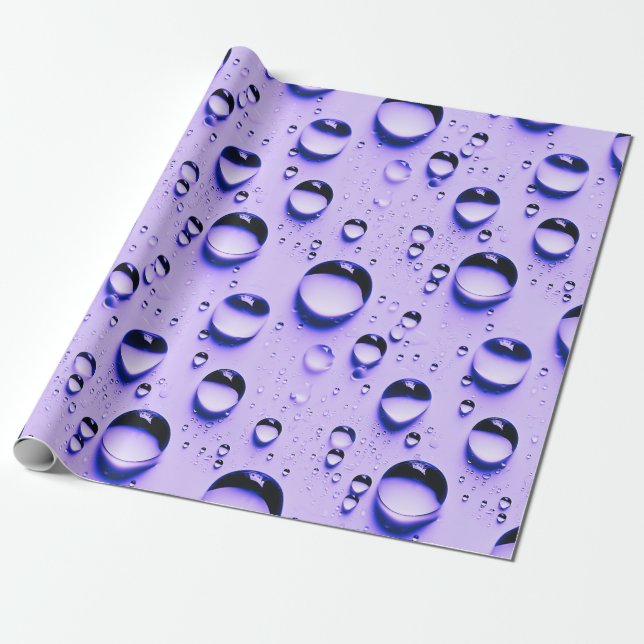 Droplet vatten presentpapper (Utrullad)
