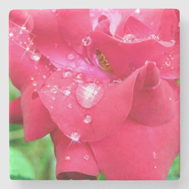 Droplets på Petals Stone Underlägg (Framsidan)