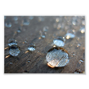 Droplets vatten fototryck