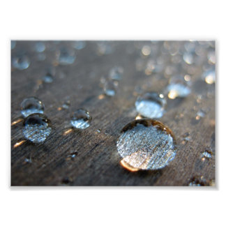 Droplets vatten fototryck