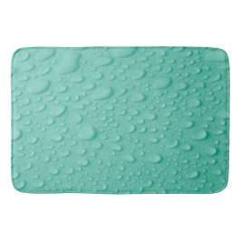 Droplets vatten på Bath Mat i blå Yta Badrumsmatta