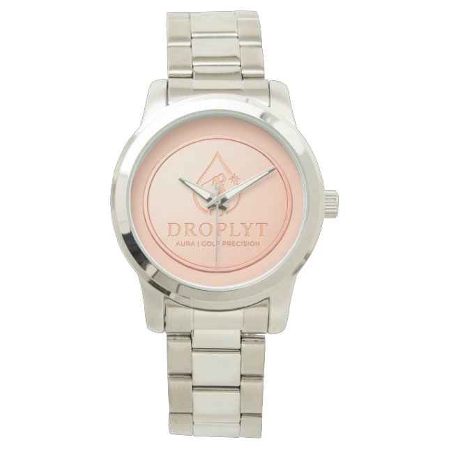 Droplyt Golf Aura Logo Damklocka Armbandsur (Framsida)