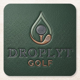 Droplyt Golf Heritage Green Underlägg Papper Kvadrat