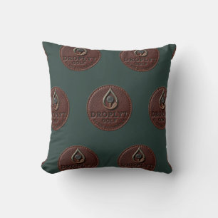 Droplyt Golf Rustic Logotyp Kastkudde Kudde