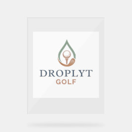 Droplyt Golf Signatur Akrylskylt