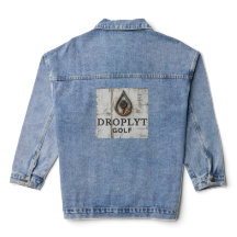 Droplyt Golf Signatur Design Kvinnors Denimjacka