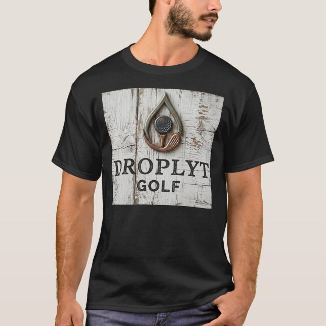 Droplyt Golf Signatur Design Unisex T-Shirt (Framsida)