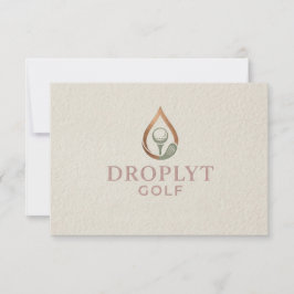 Droplyt Golf Signature Thank You Card Tack Kort