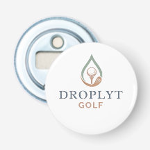 Droplyt Golf Signaturknapp Flasköppnare