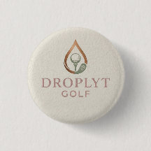 Droplyt Golf Signaturknapp (Rosa Logotyp)
