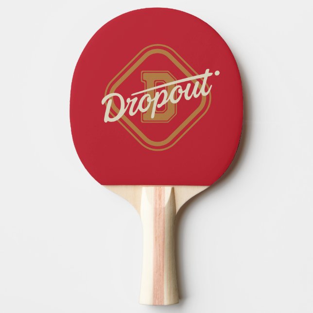Dropout Diamond Script Pingis Paddle  (Framsidan)