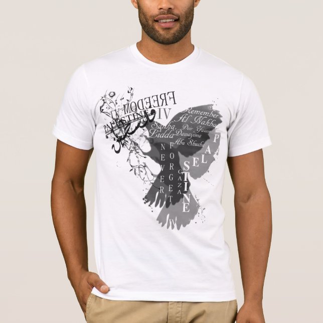 dropp Palestina T Shirt (Framsida)