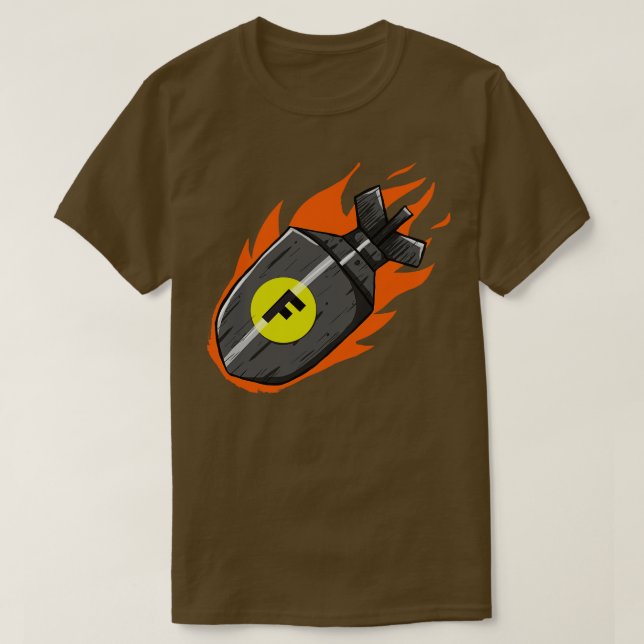 Droppa F Bomb T Shirt (Design framsida)