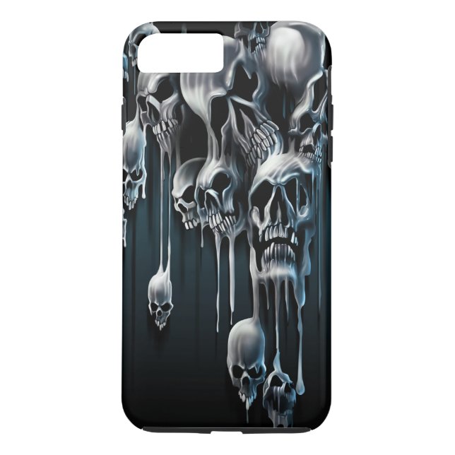 Droppande Dödskallar Case-Mate iPhone Skal (Baksida)