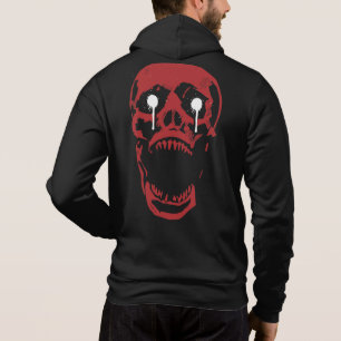 Droppande Röd Skalle: Gotisk Kant T Shirt