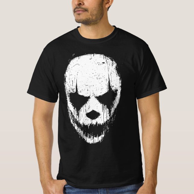Droppande Skalle Mask av Skuggor T Shirt (Framsida)