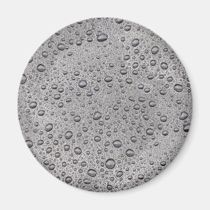 droppar av grått vatten magnet