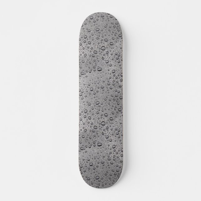 droppar av grått vatten mini skateboard bräda 18,5 cm (Framsida)